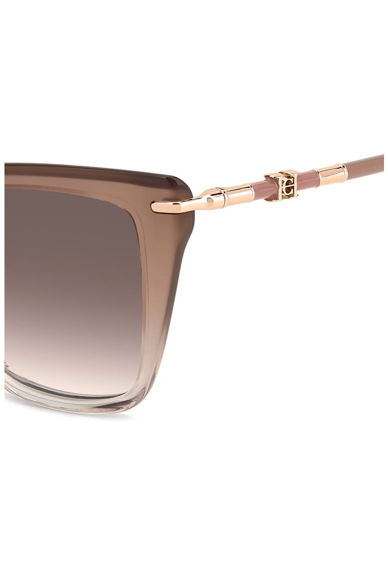 54mm Gradient Cat Eye Sunglasses, Alternate, color, BEIGE/ PINK