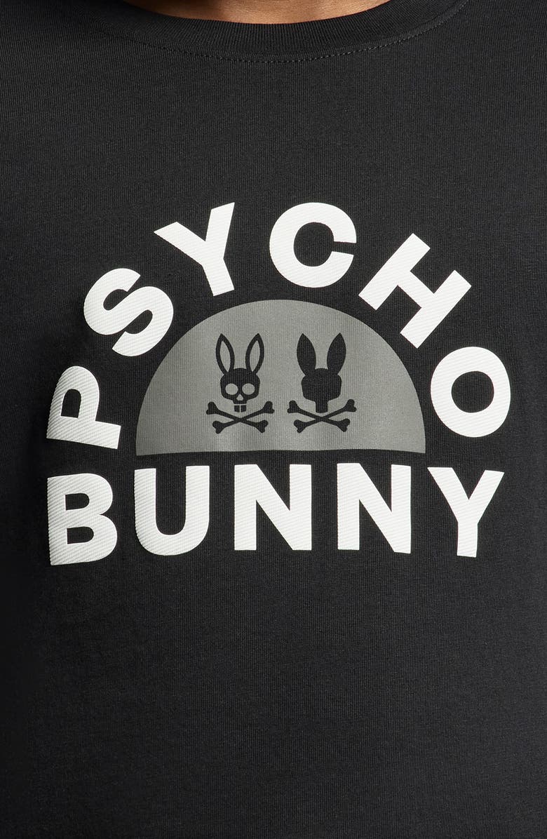 Psycho Bunny Kids' Goldie Cotton Graphic T-Shirt, Alternate, color, Black