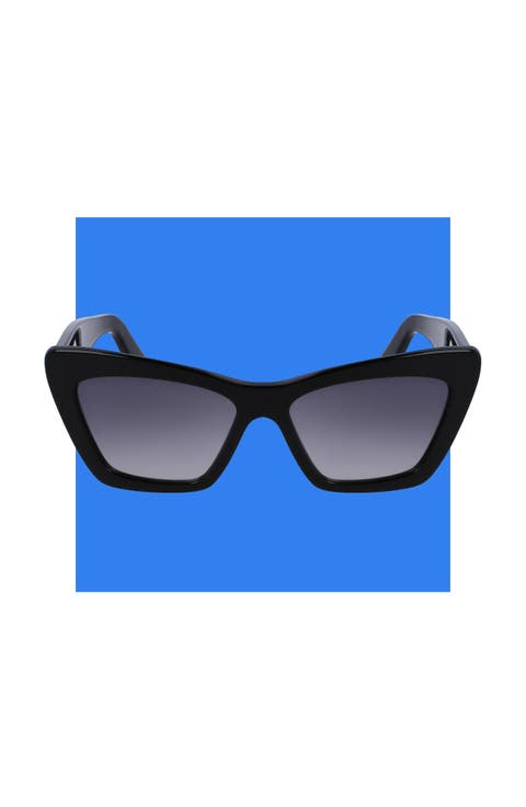 Gancini 55mm Gradient Rectangle Sunglasses