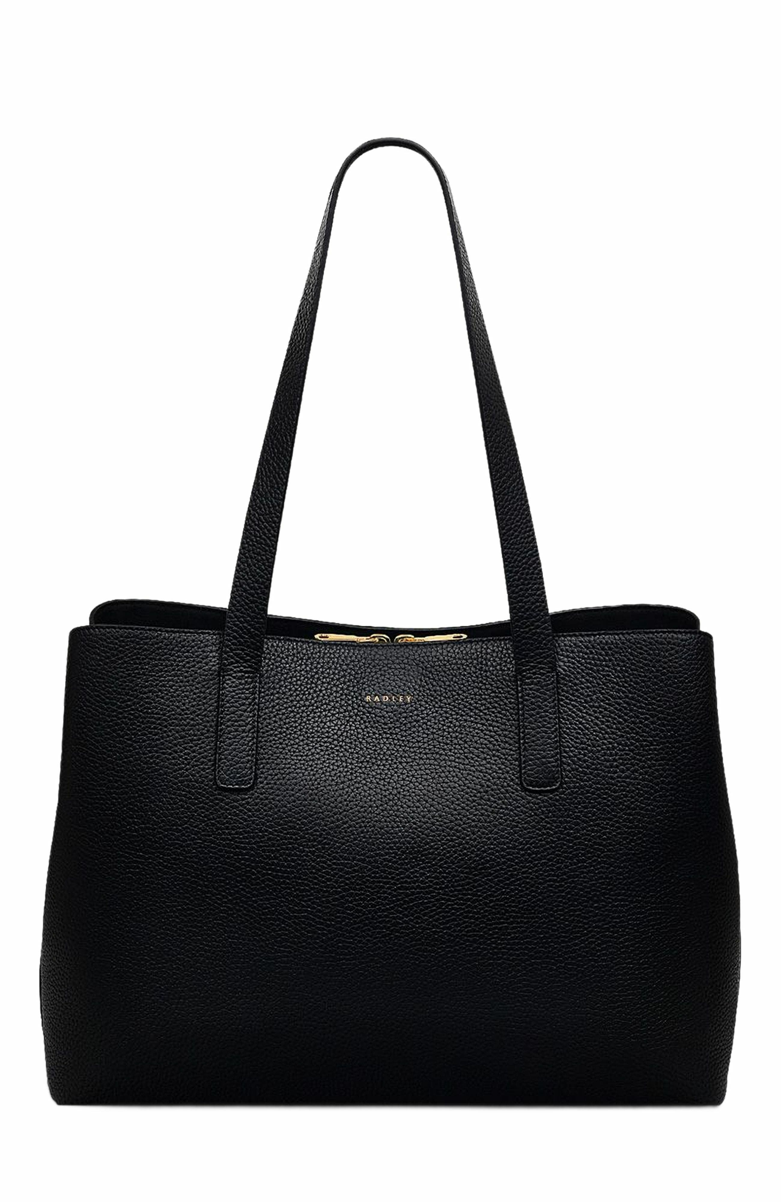Radley Dukes Place Large Ziptop Shoulder Bag, Main, color, Black