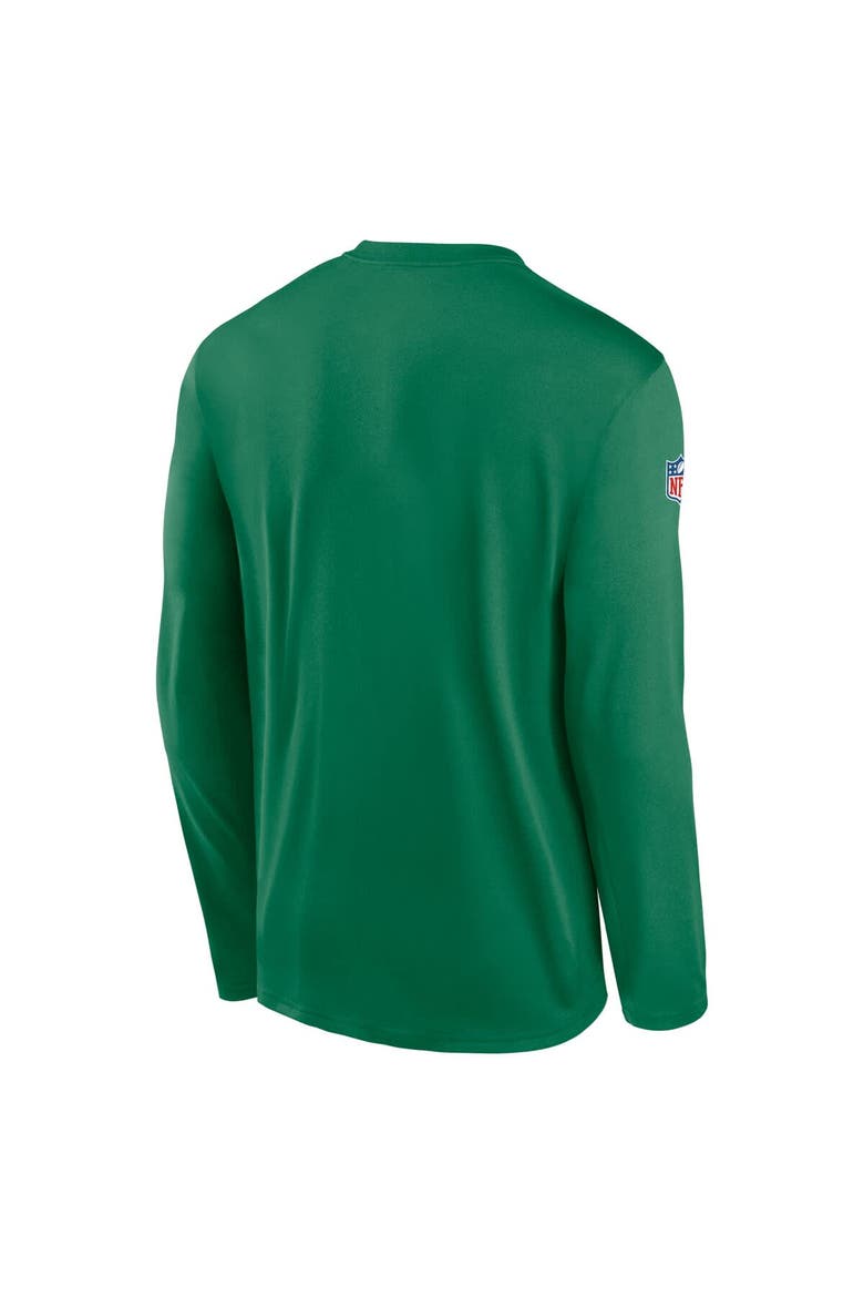 Men's Nike Kelly Green Philadelphia Eagles Legend Small Logo Performance Long Sleeve T-Shirt, Alternate, color, Kelly Green