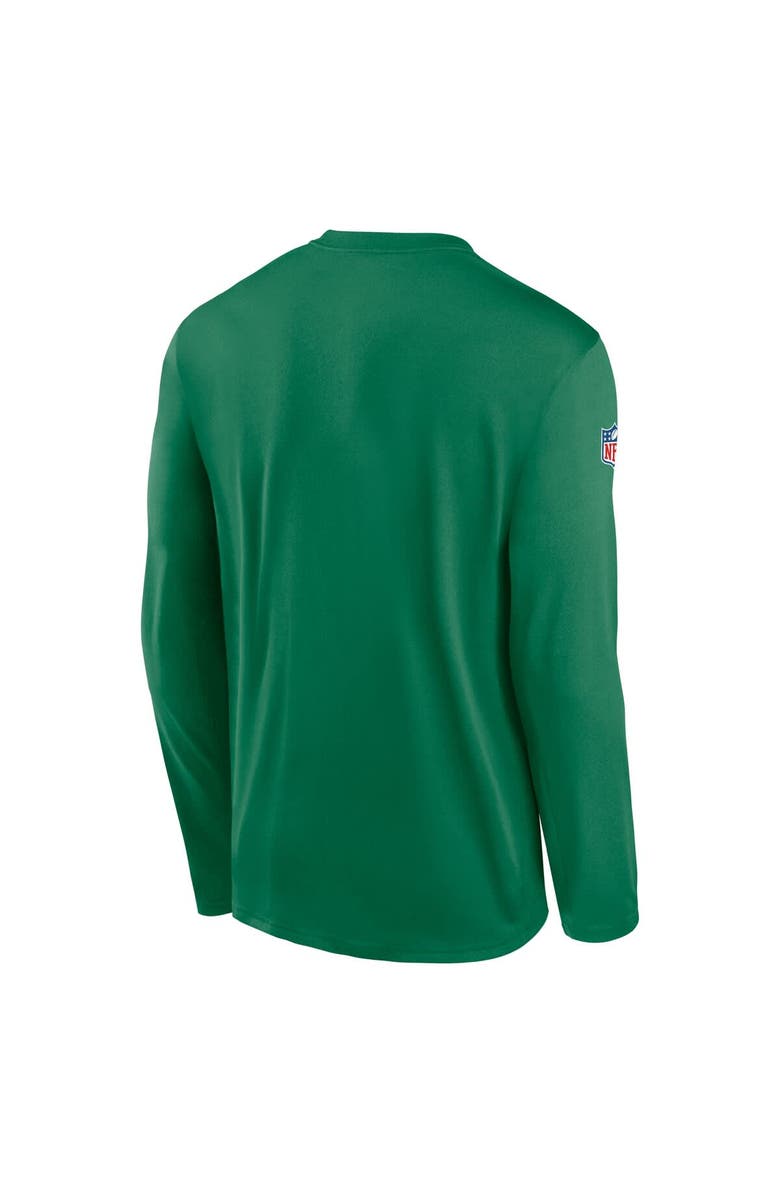 Nike Men's Nike Kelly Green Philadelphia Eagles Legend Small Logo Performance Long Sleeve T-Shirt, Alternate, color, Kelly Green