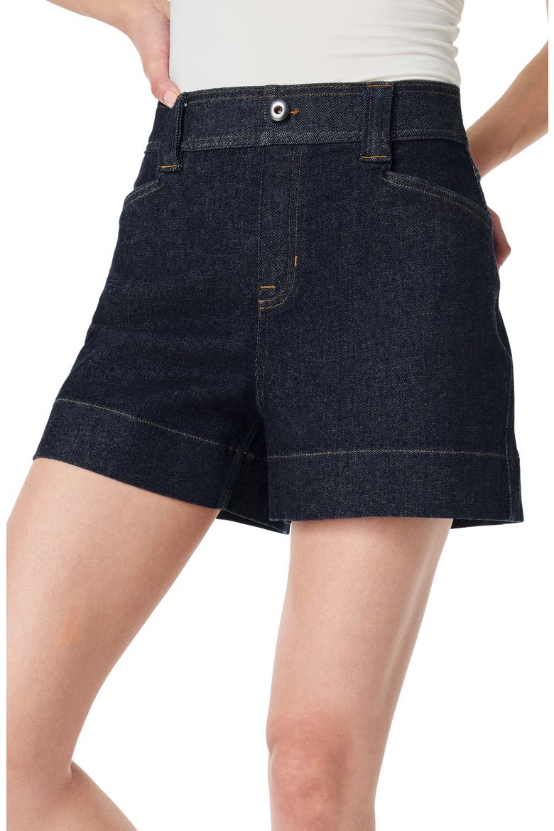 Pull-On Denim Trouser Shorts, Alternate, color, RAW INDIGO WASH