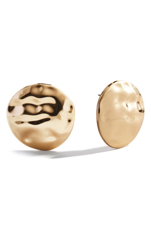 Odette Hammered Disc Earrings