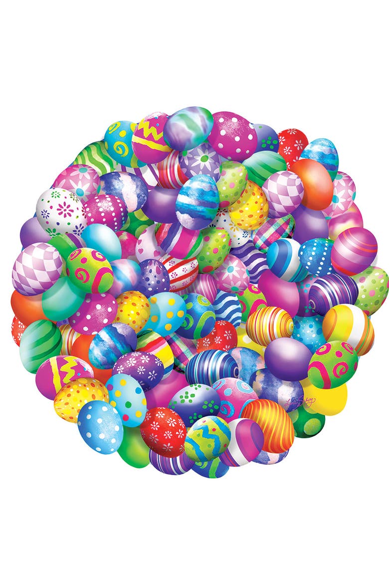 Easter Eggs 500 piece Jigsaw Puzzle for Adults Round, Alternate, color, Multicolor