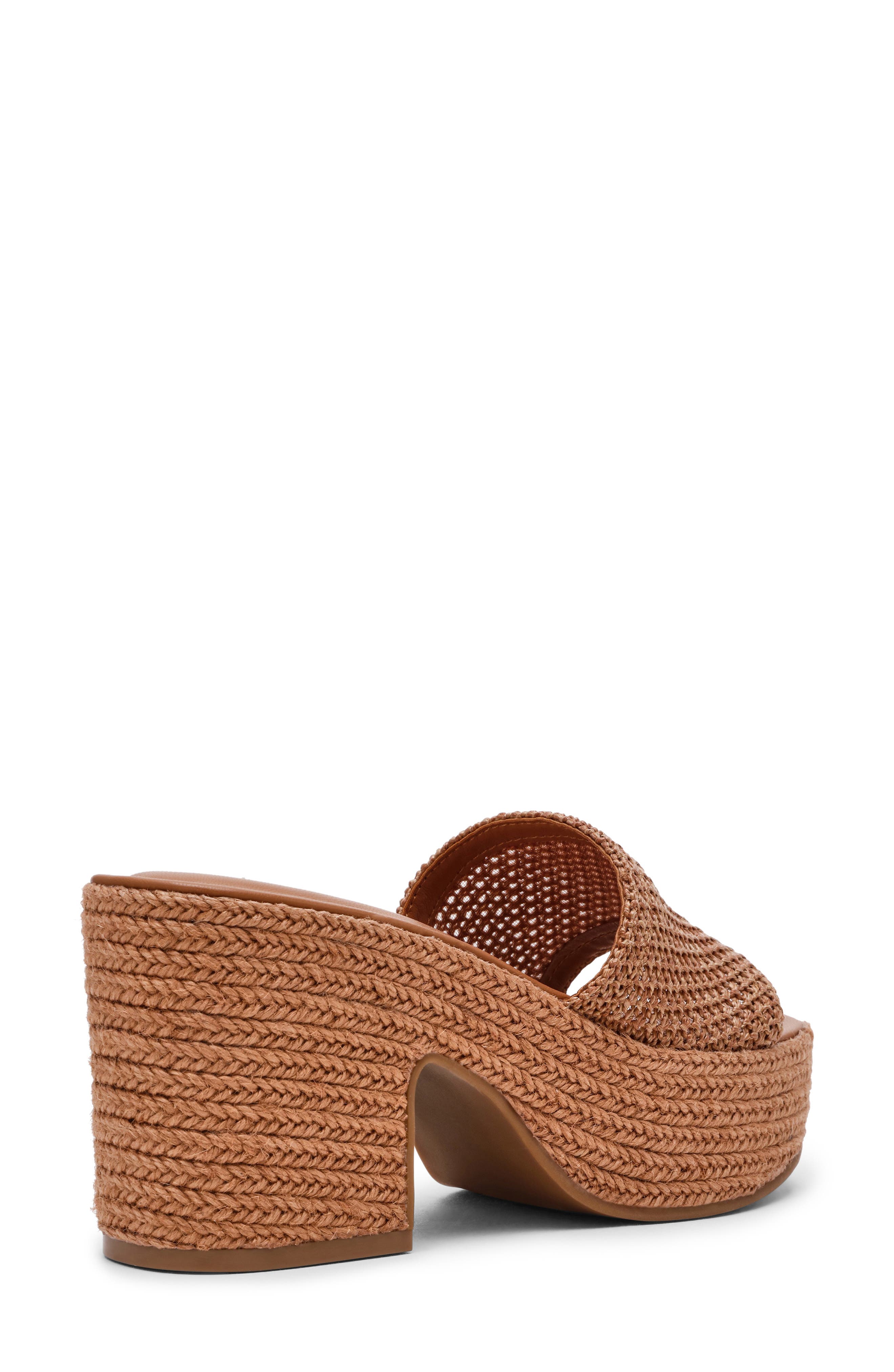 Steve Madden Trippy Platform Sandal, Alternate, color, Cognac