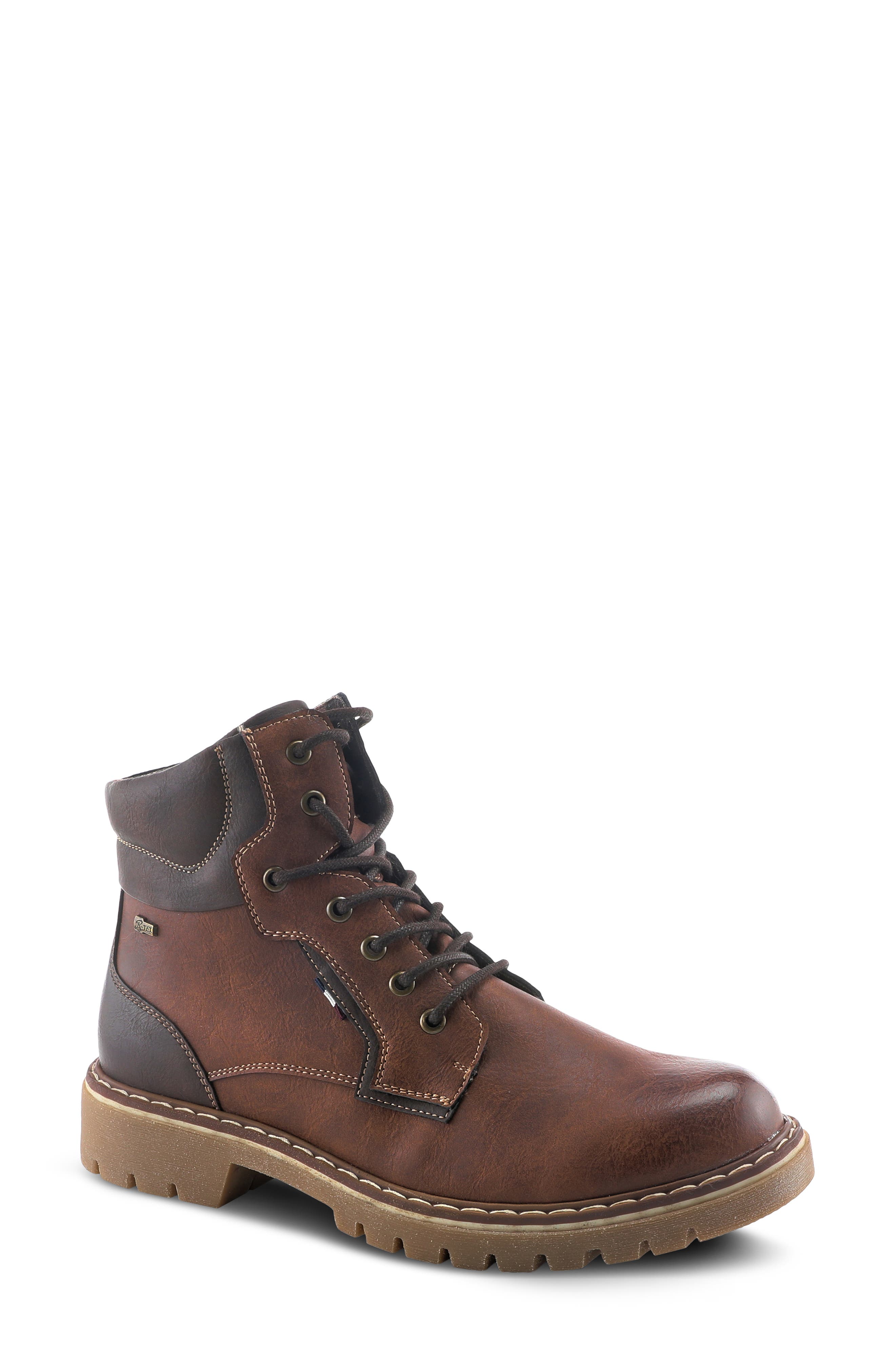 Spring Step Oliver Plain Toe Boot, Main, color, Brown
