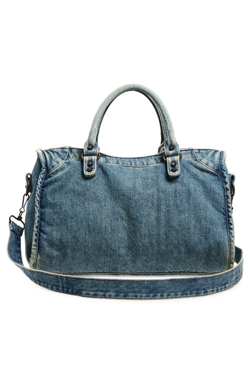 Balenciaga Le City Medium Denim Shoulder Bag