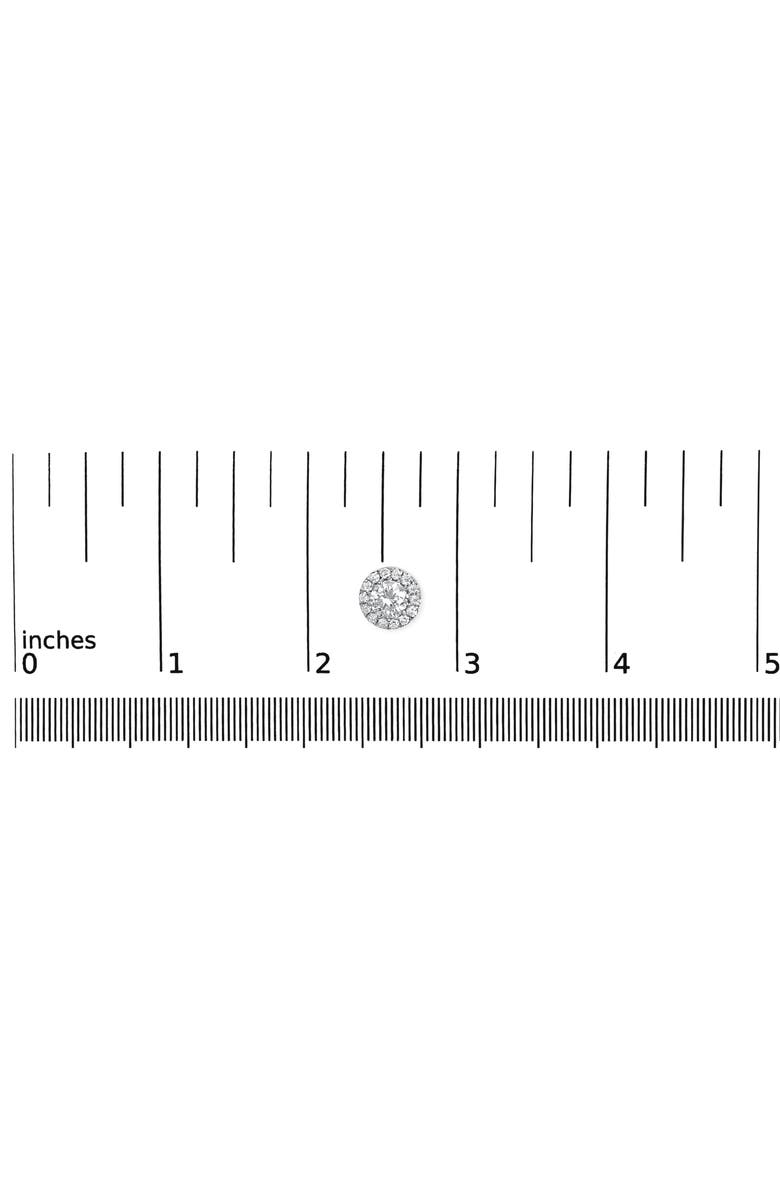 Haus of Brilliance 14K White Gold 1.0 Ct Round Lab-Grown Diamond Halo Stud Earrings, Alternate, color, White