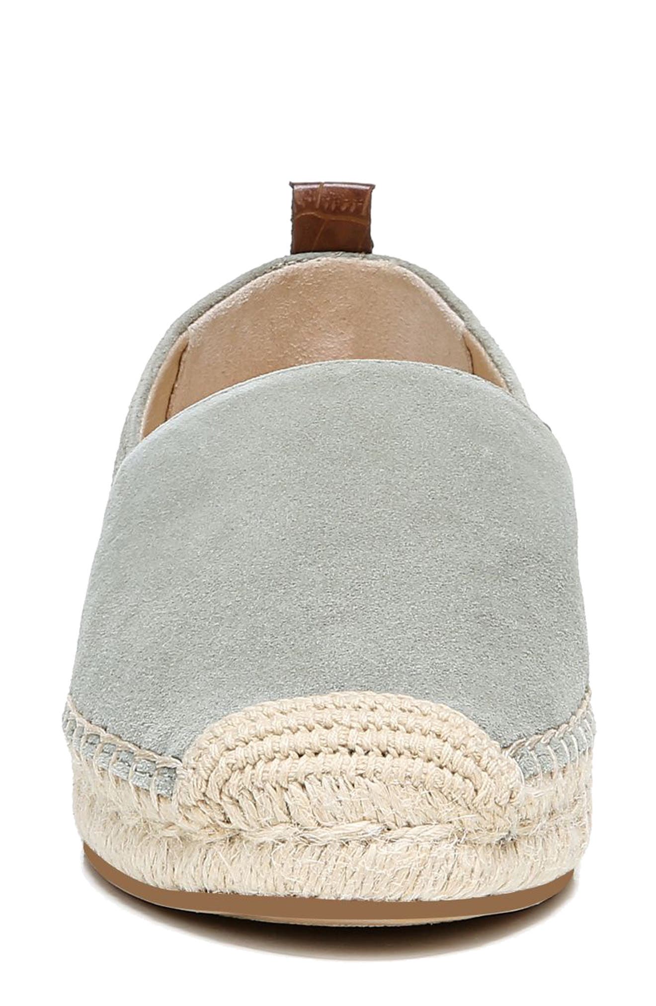 Khloe Espadrille Flat, Alternate, color, MINERAL GREEN SUEDE