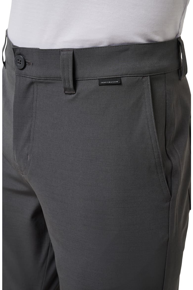Travel Year flat Front Shorts, Alternate, color, GREY PINSTRIPE