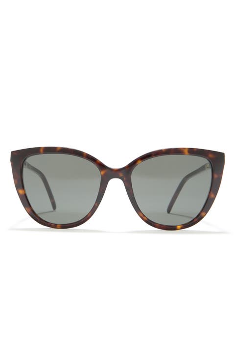 55mm Cat Eye Sunglasses