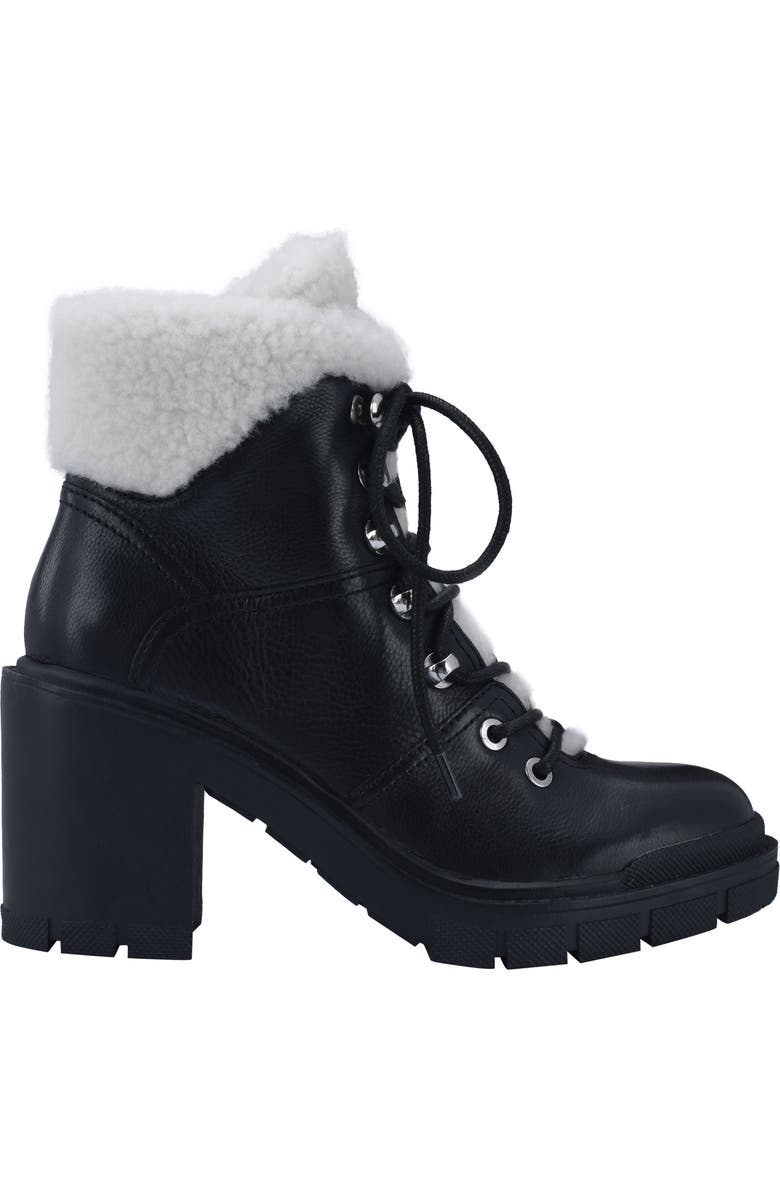 Marc Fisher LTD Marc Fisher Vacinta Genuine Shearling Bootie, Alternate, color,