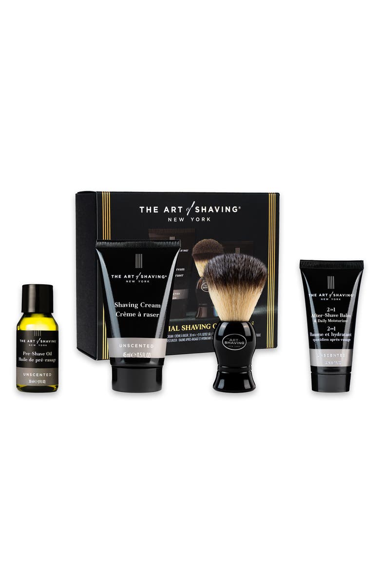 The Art of Shaving Unscented Essential 4-Piece Shaving Collection $75 Value, Main, color,