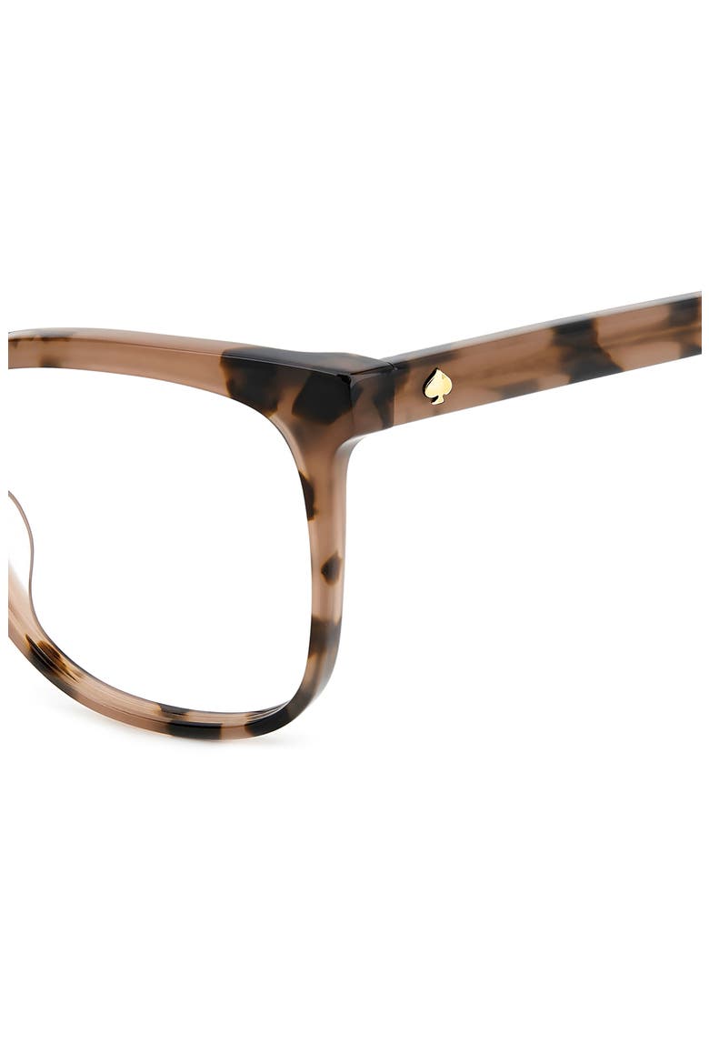 brieana 53mm square reading glasses, Alternate, color, HAVANA