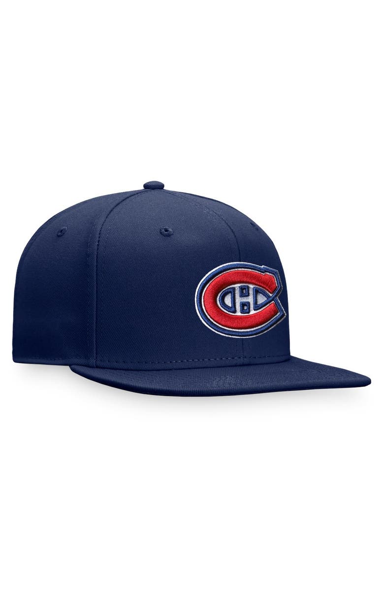 FANATICS Men's Fanatics Branded Navy Montreal Canadiens Core Primary Logo Fitted Hat, Alternate, color, 