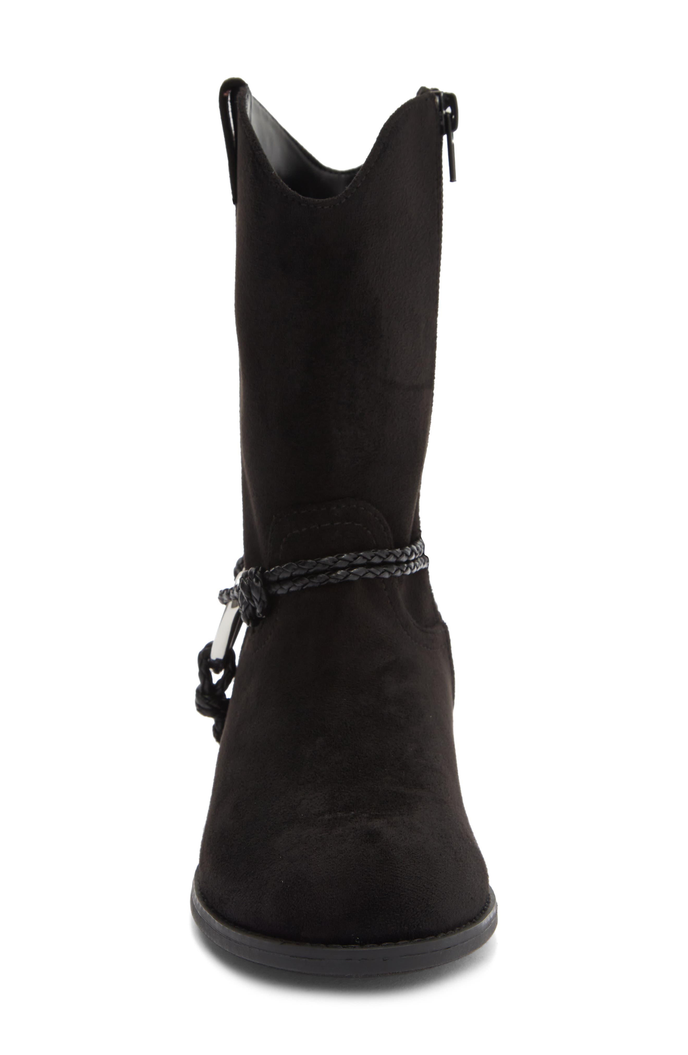 Kids' Lurain Western Bootie, Alternate, color, BLACK