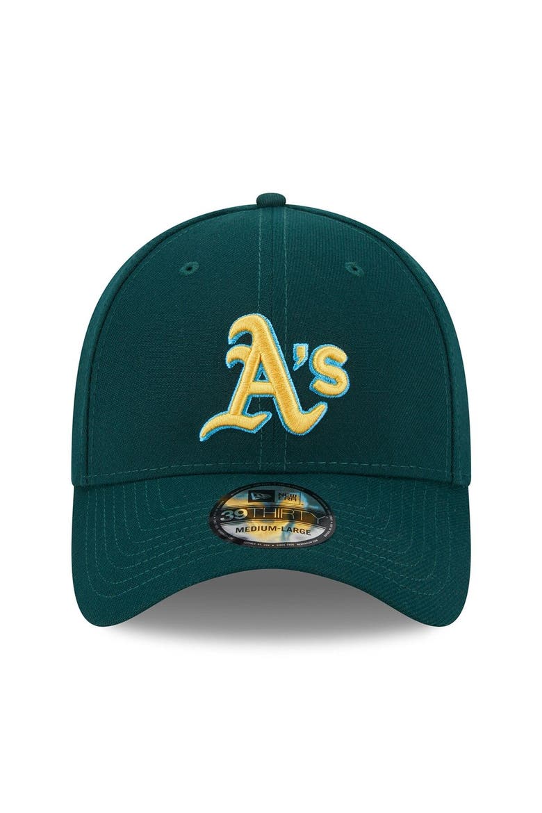 Men's New Era  Green Oakland Athletics 2023 MLB Father's Day 39THIRTY Flex Hat, Alternate, color, Green