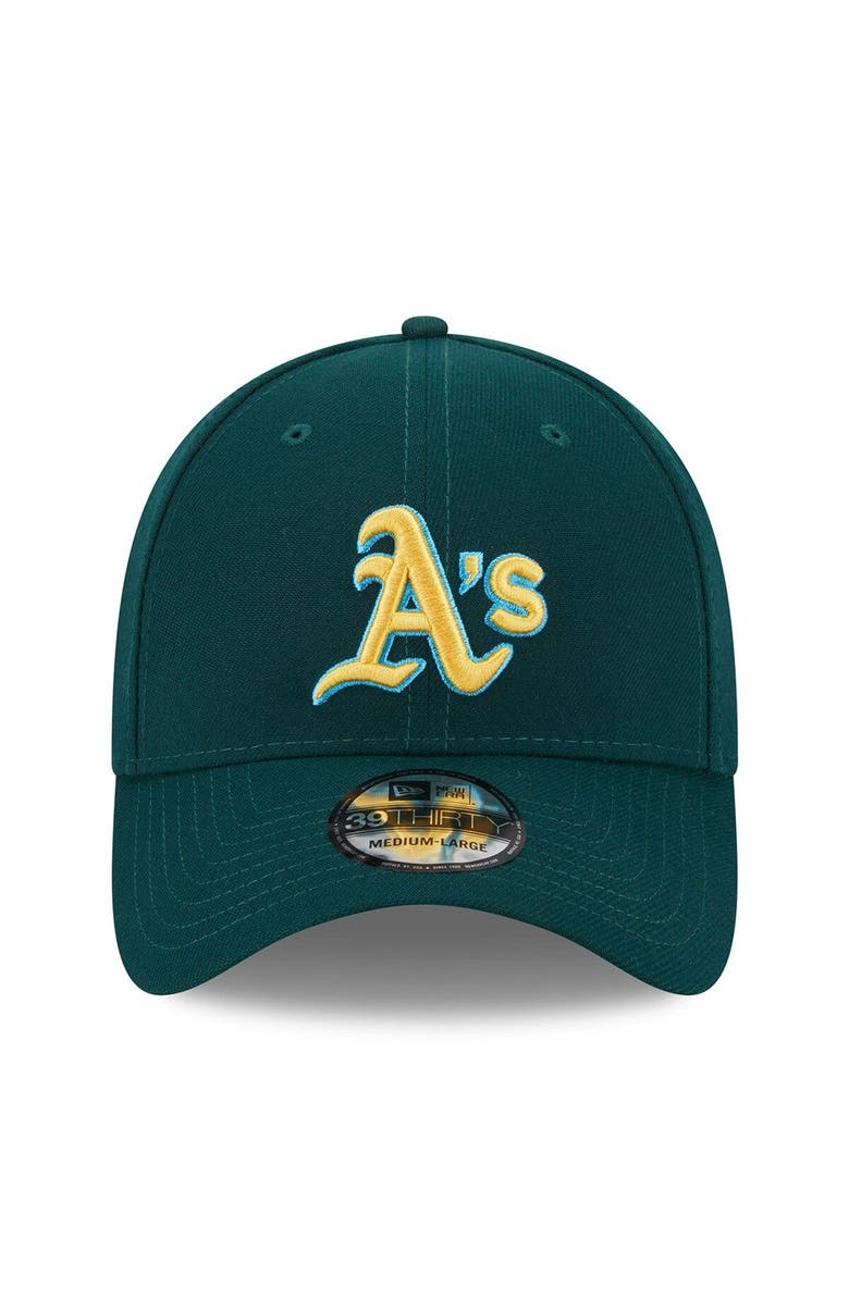 New Era Men's New Era  Green Oakland Athletics 2023 MLB Father's Day 39THIRTY Flex Hat, Alternate, color, 