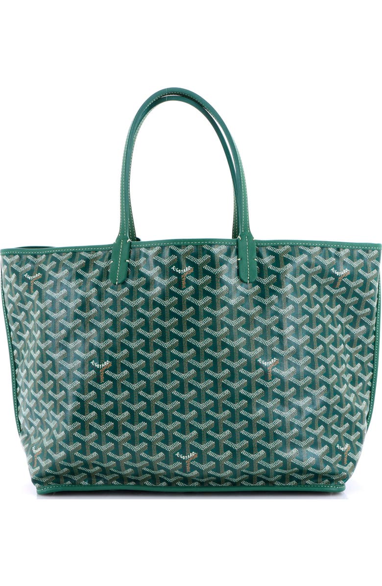 Pre-Owned Goyard Anjou Reversible Tote Coated Canvas PM, Main, color, Green