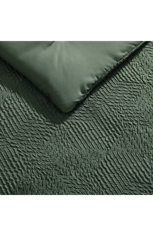 Nautica Point Harbor Embossed Comforter Set In Fern Green