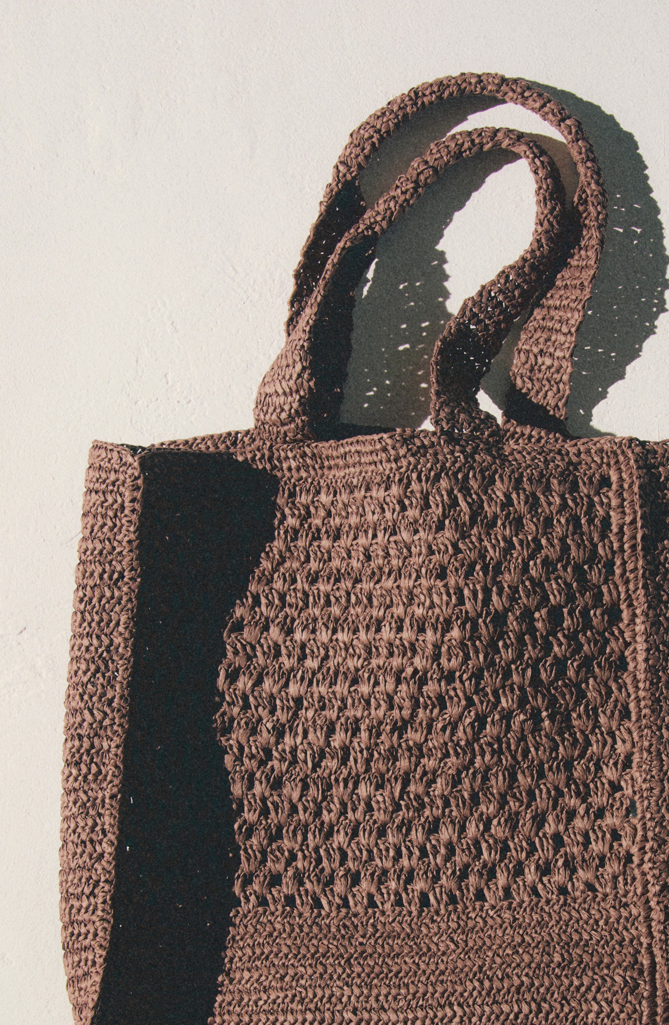 MANGO Straw Shopper Bag, Alternate, color, 