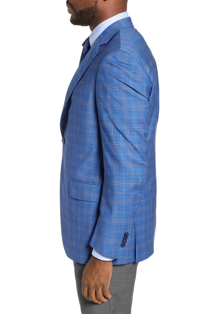 Peter Millar Flynn Classic Plaid Wool Sport Coat, Alternate, color,