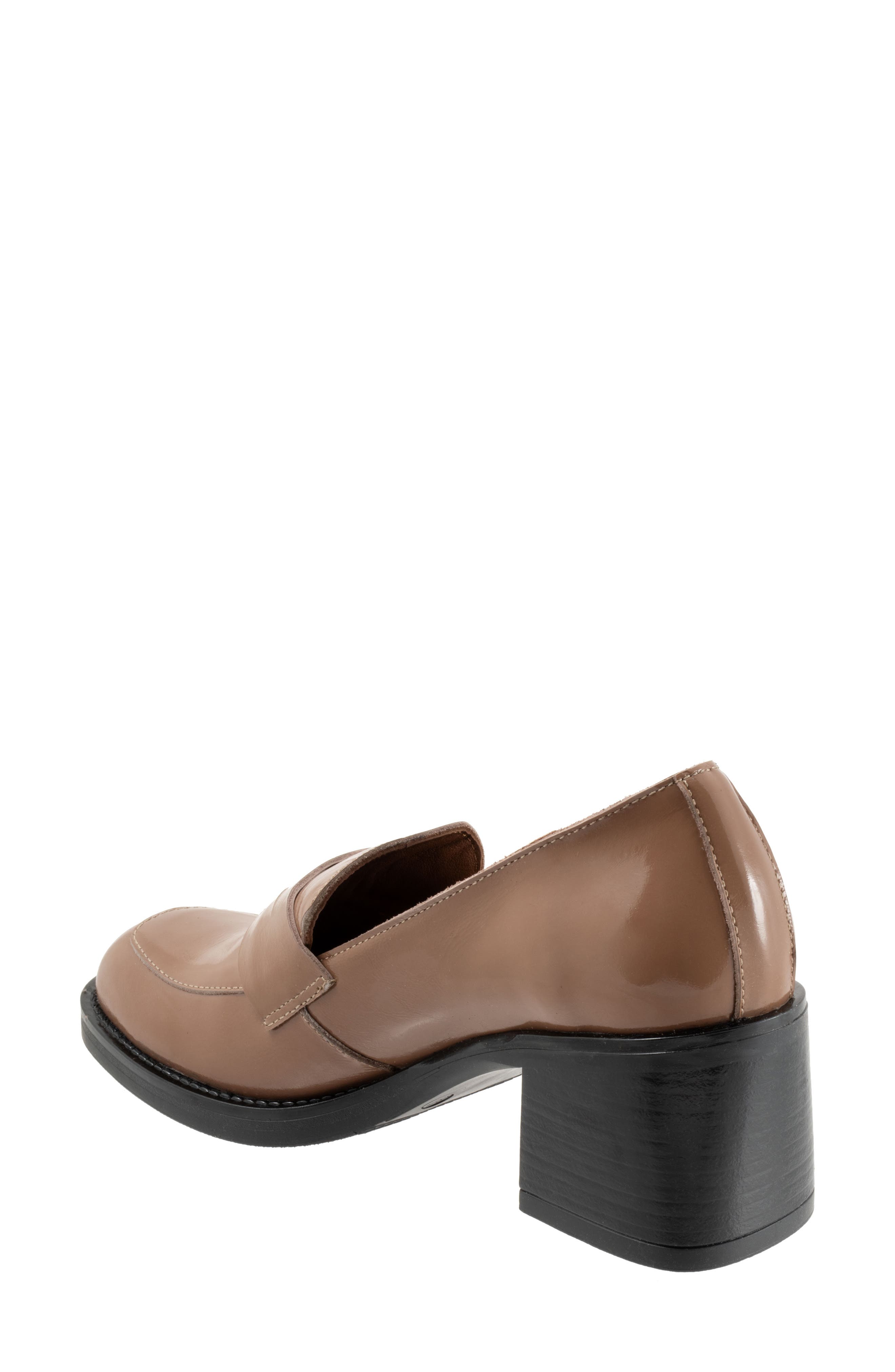 Bueno Ruth Penny Loafer Pump, Alternate, color, Taupe Patent