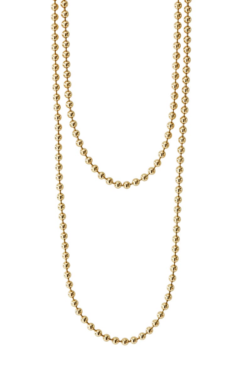 Beaded Caviar Necklace, Alternate, color, GOLD