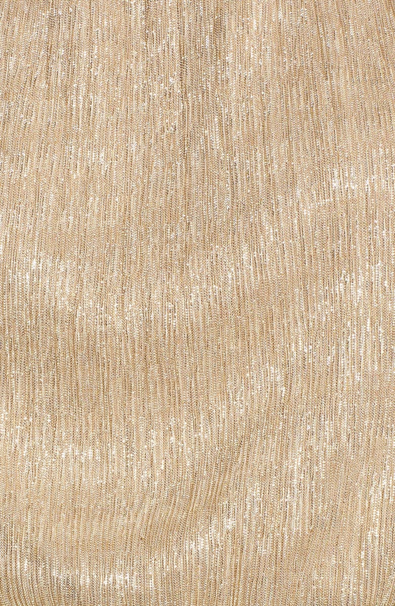 All in Favor Metallic Flare Sleeve Off the Shoulder Dress, Alternate, color,