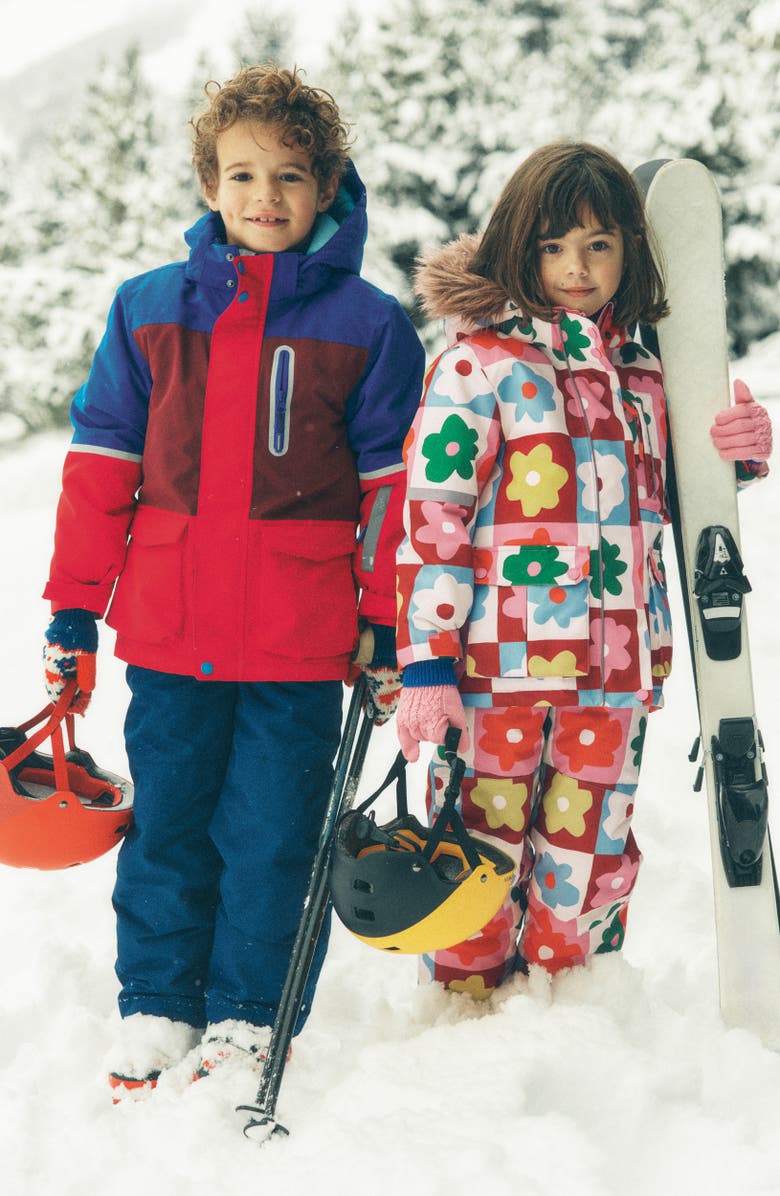 Boden Kids' Waterproof Insulated Snow Pants, Alternate, color, College Navy