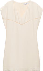 MANGO Lace Trim Dress