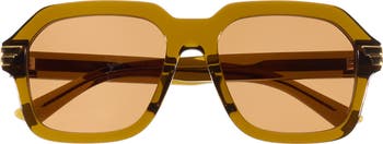 56mm Oversized Square Sunglasses