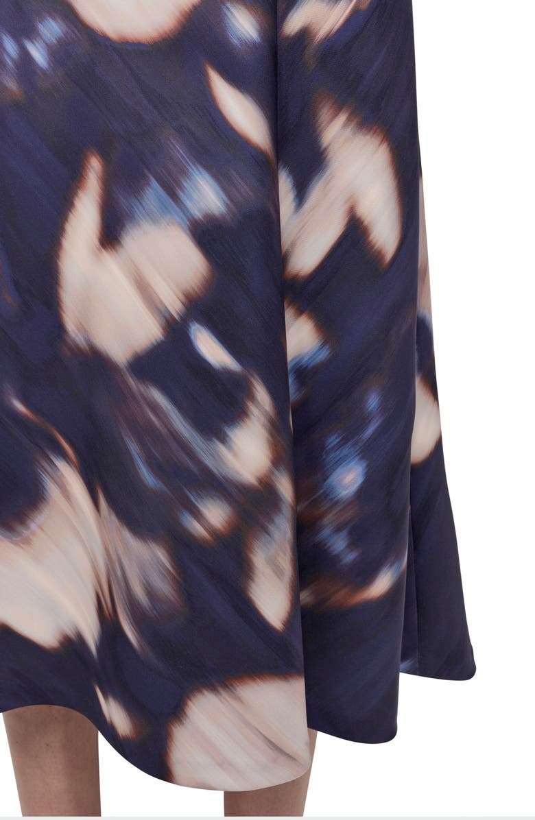 DKNY Pavilion Floral Fit & Flare Midi Dress, Alternate, color, Indigo Multi