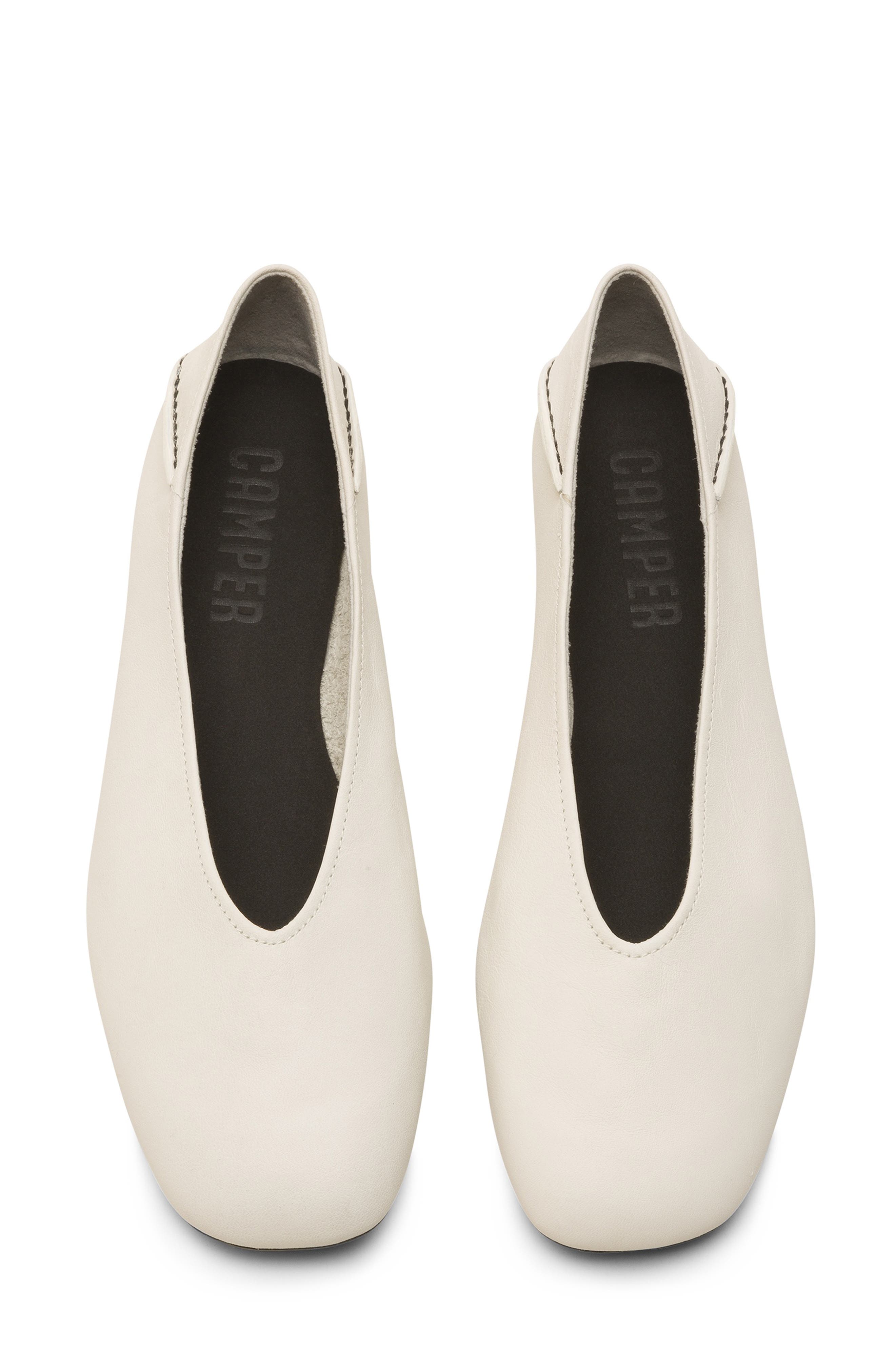 Casi Myra Ballet Flat, Alternate, color, WHITE NATURAL