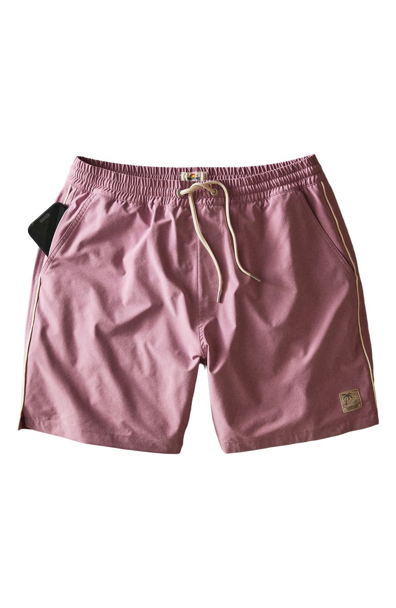 Marine Layer Lined Sport and Swim Shorts, Alternate, color, Lilac