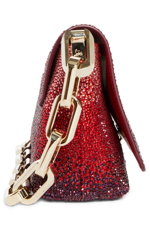 Christian Louboutin Small Degraclutch Crystal Embellished Shoulder Bag