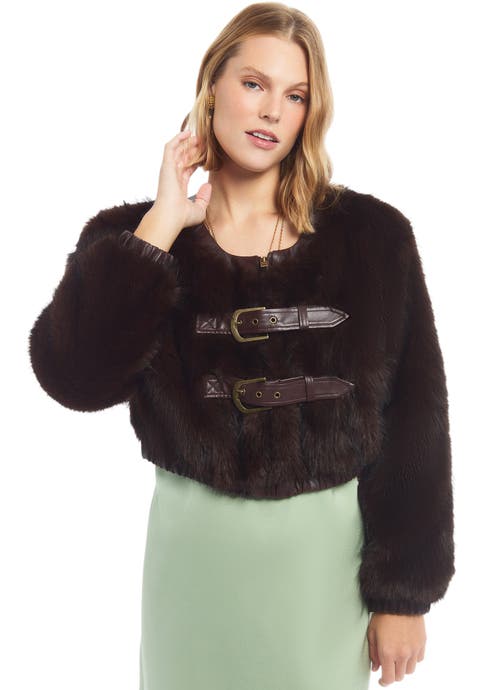 Faux Fur Cropped Jacket