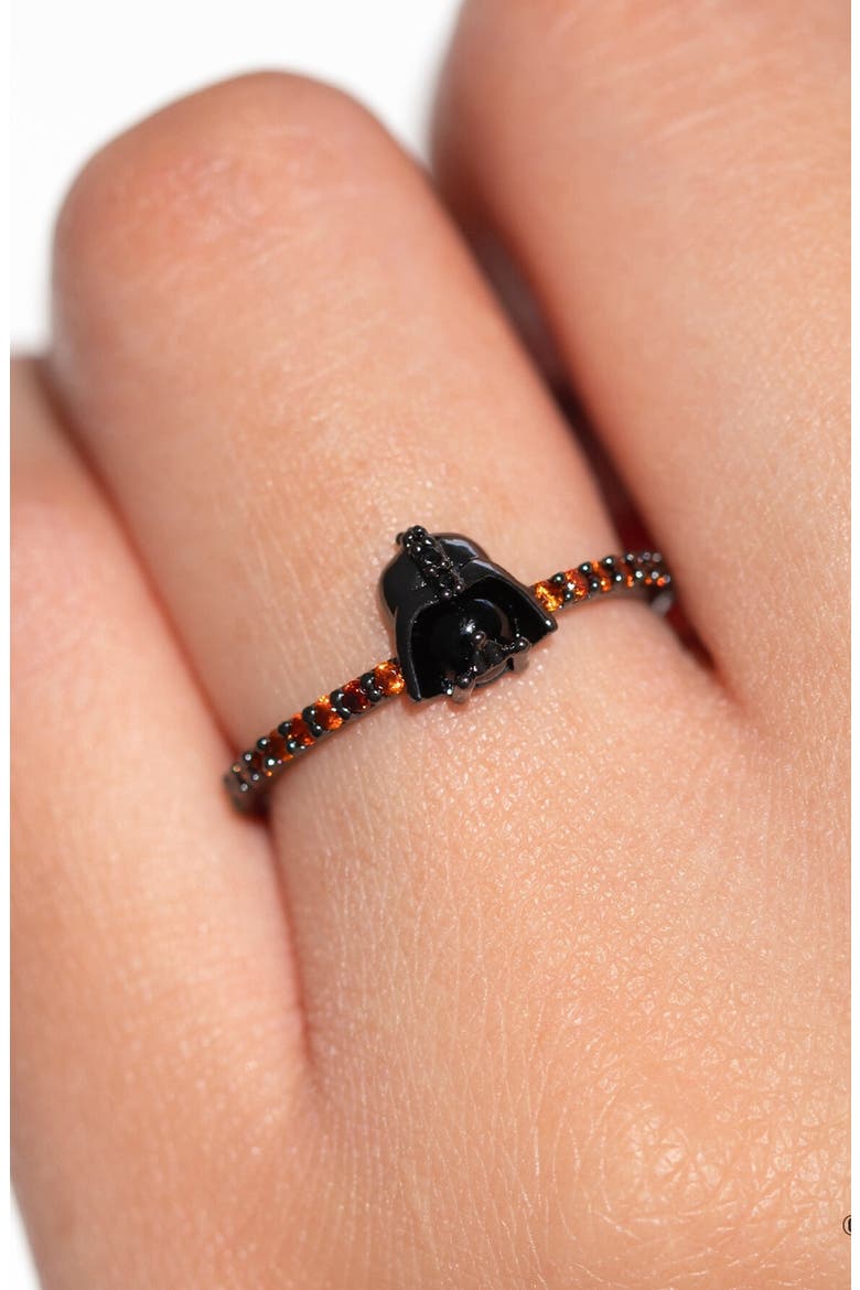 Star Wars™ Lord Vader Cubic Zirconia Ring, Alternate, color, GUNMETAL