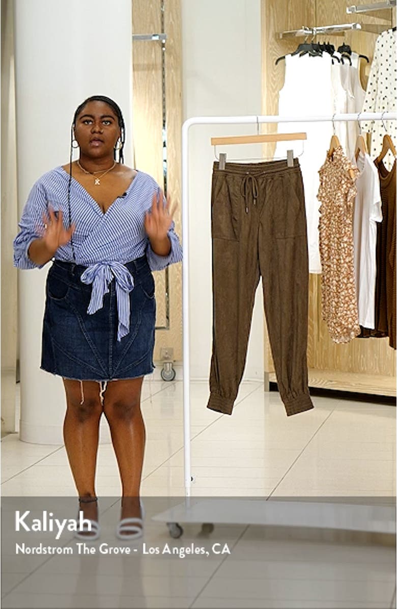 Faux Suede Joggers, sales video thumbnail