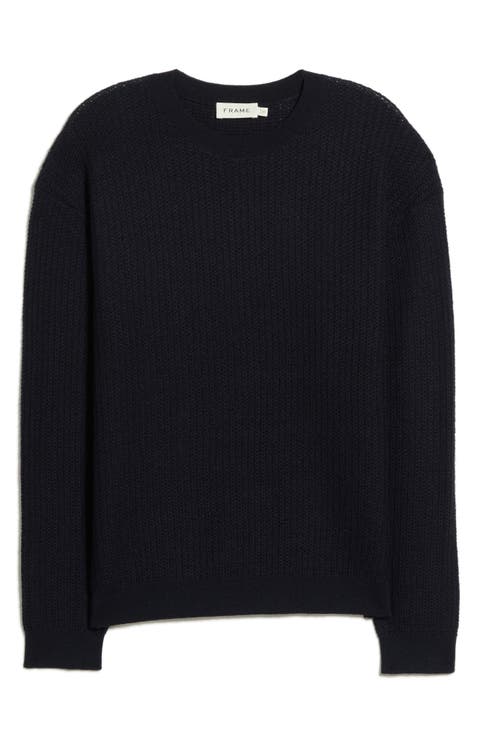 Ribbed Wool Crewneck Sweater