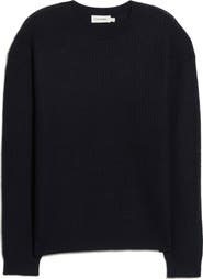 FRAME Ribbed Wool Crewneck Sweater