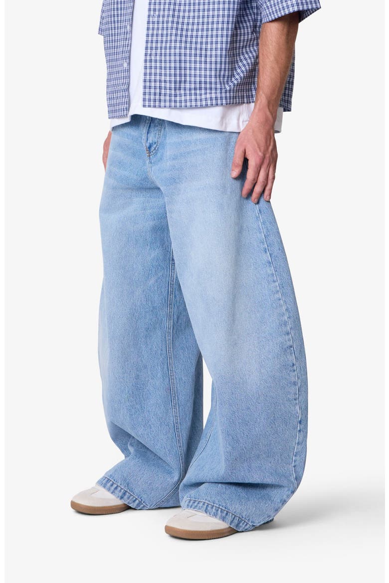 Wide Leg Barrel Jeans, Alternate, color, LIGHT BLUE