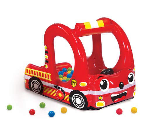 Banzai Rescue Fire Truck Play Center Inflatable Ball Pit Includes 20 Balls in Multicolored  product