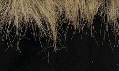 Marcus Adler Faux Suede Gloves With Faux Fur Cuffs In Black