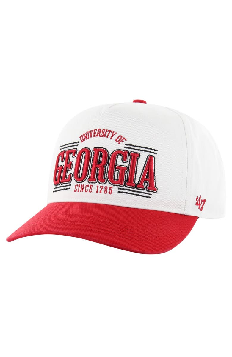 '47 Men's '47 White Georgia Bulldogs Streamline Hitch Adjustable Hat, Main, color, 