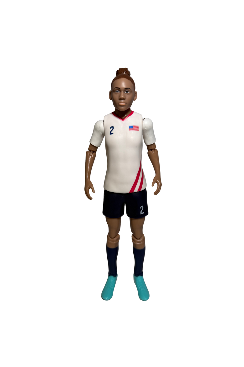 SOCKERS USWNT Trinity Rodman 8" Collectible Soccer Action Figure, Alternate, color, White