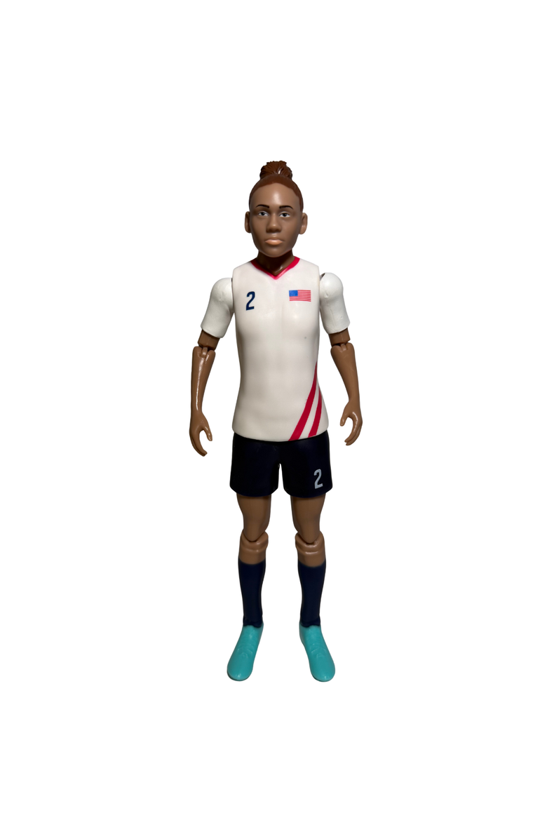 Banbo Toys SOCKERS USWNT Trinity Rodman 8" Collectible Soccer Action Figure, Alternate, color, White