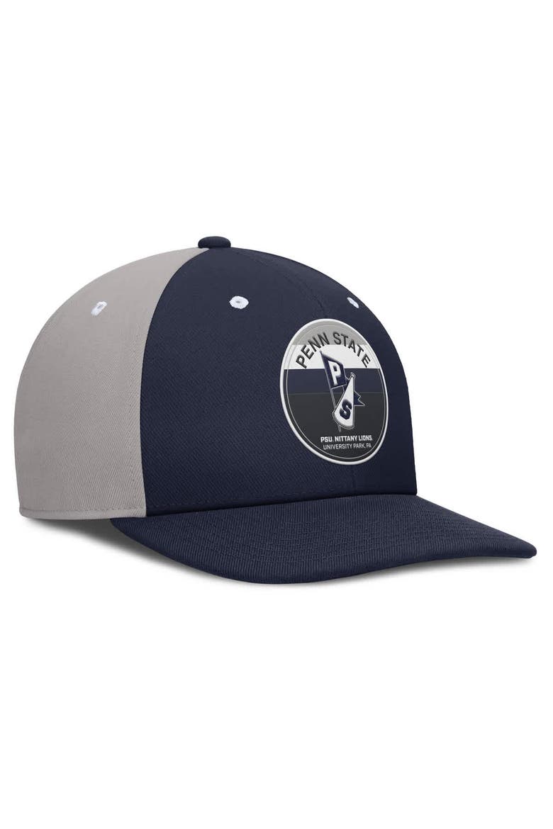 Men's Nike Navy/Gray Penn State Nittany Lions Prep Pro Performance Snapback Hat, Alternate, color, Navy