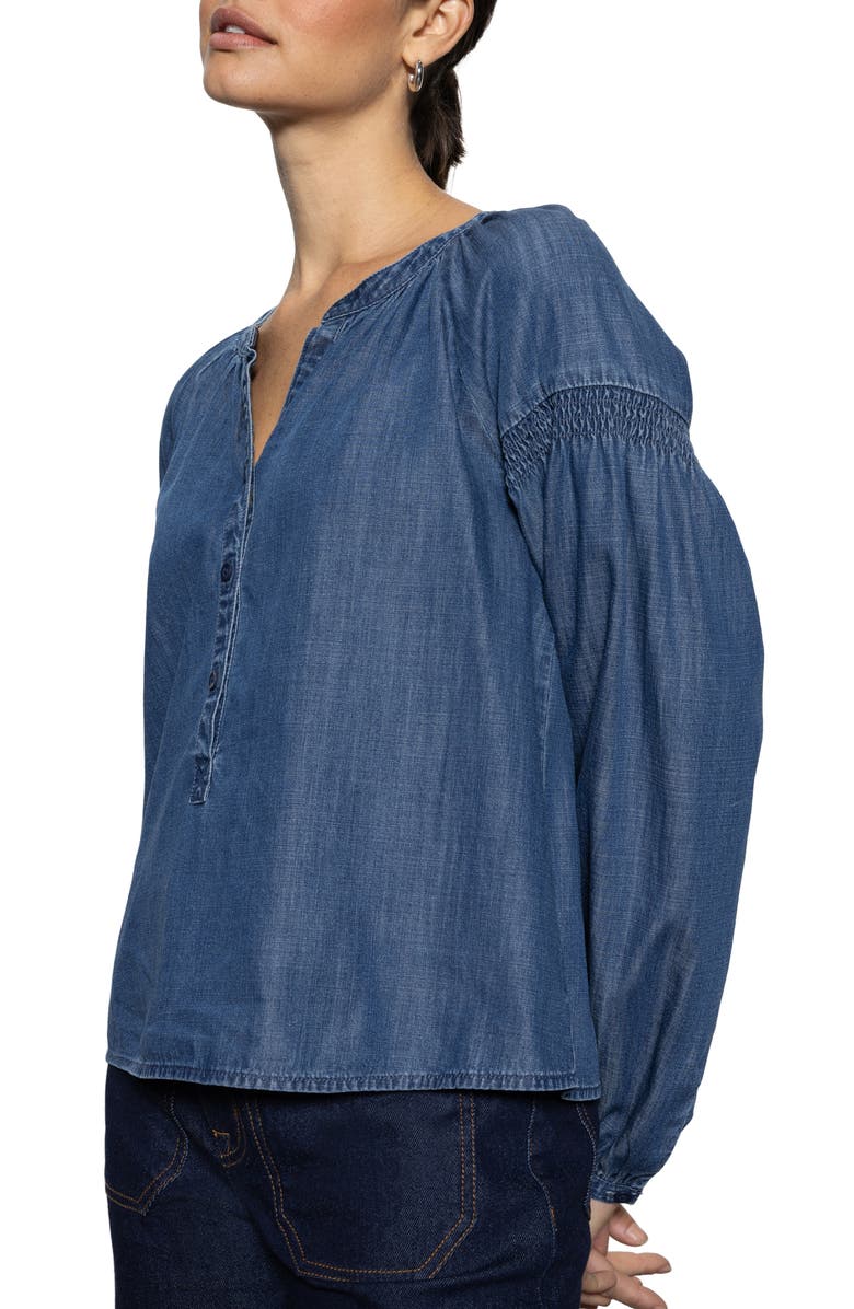 Sanctuary Sunday's Best Denim Popover Top, Alternate, color, 